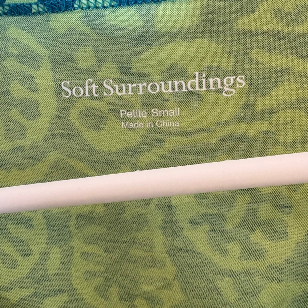 Soft Surroundings Santiago Gaia Dress in Tropical Green Size‎ Small Petite - Picture 5 of 8